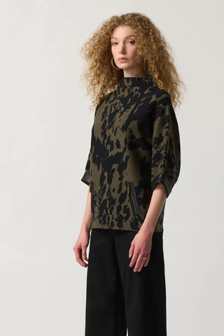 Animal Print Boxy Top by Joseph Ribkoff