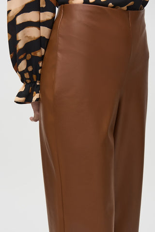 Leatherette Wide-Leg Pull-On Pants by Joseph Ribkoff