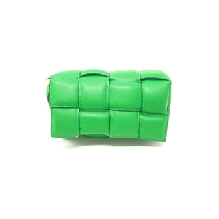 LEATHER QUILTED BAG ( Kelly Green)